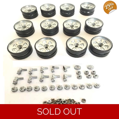 Heng Long T90 Metal Road Wheels Set with Bearings